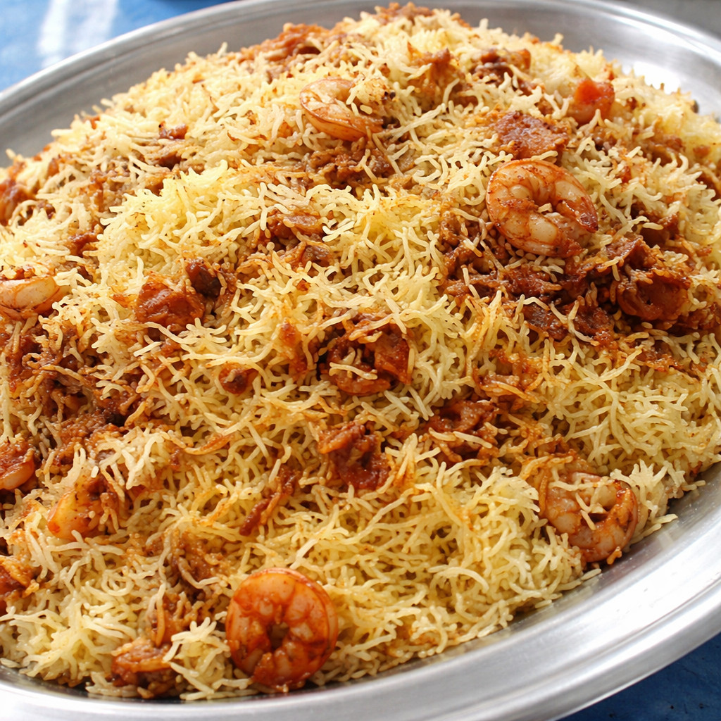 Biryani de crevettes