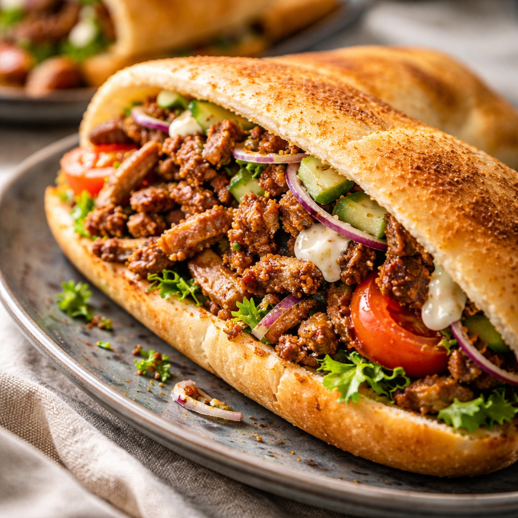 سندويش شاورما عراقية
