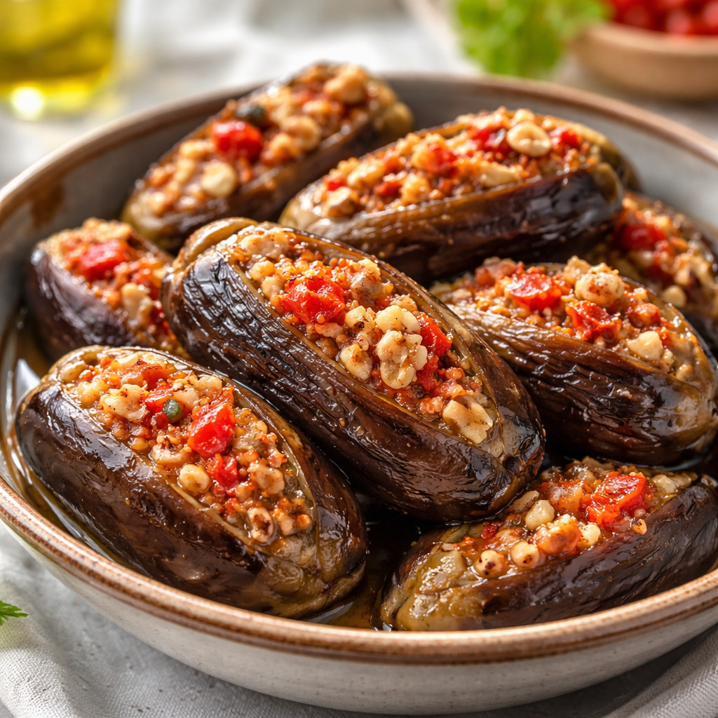 Makdous d'aubergine
