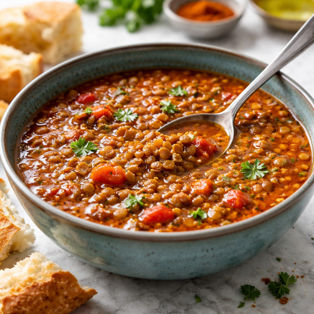 Soupe de lentilles marocaine