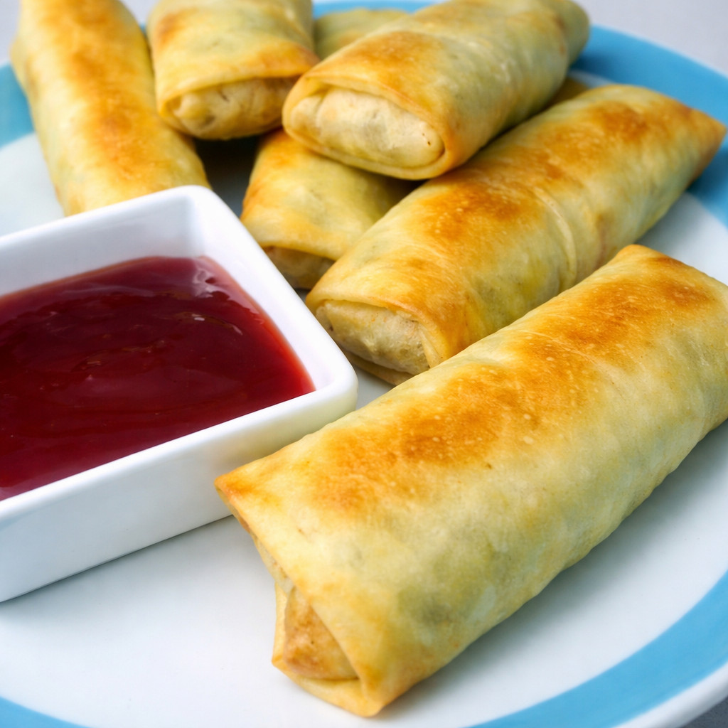 Vegetable Spring Rolls in the Oven