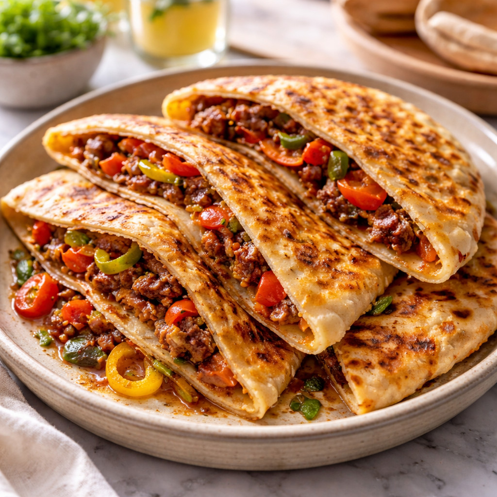 Pâte farcie à la viande séchée et aux légumes
