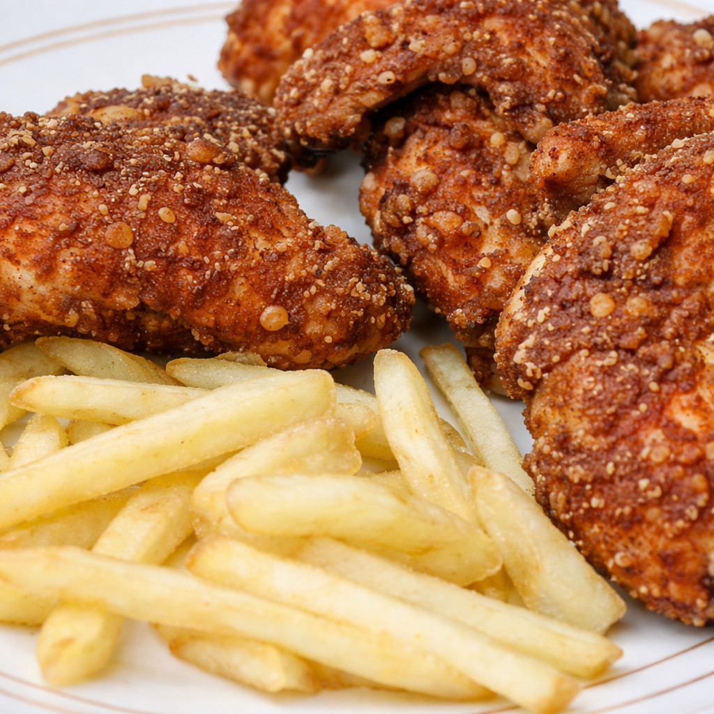 Poulet broasté aux flocons d'avoine
