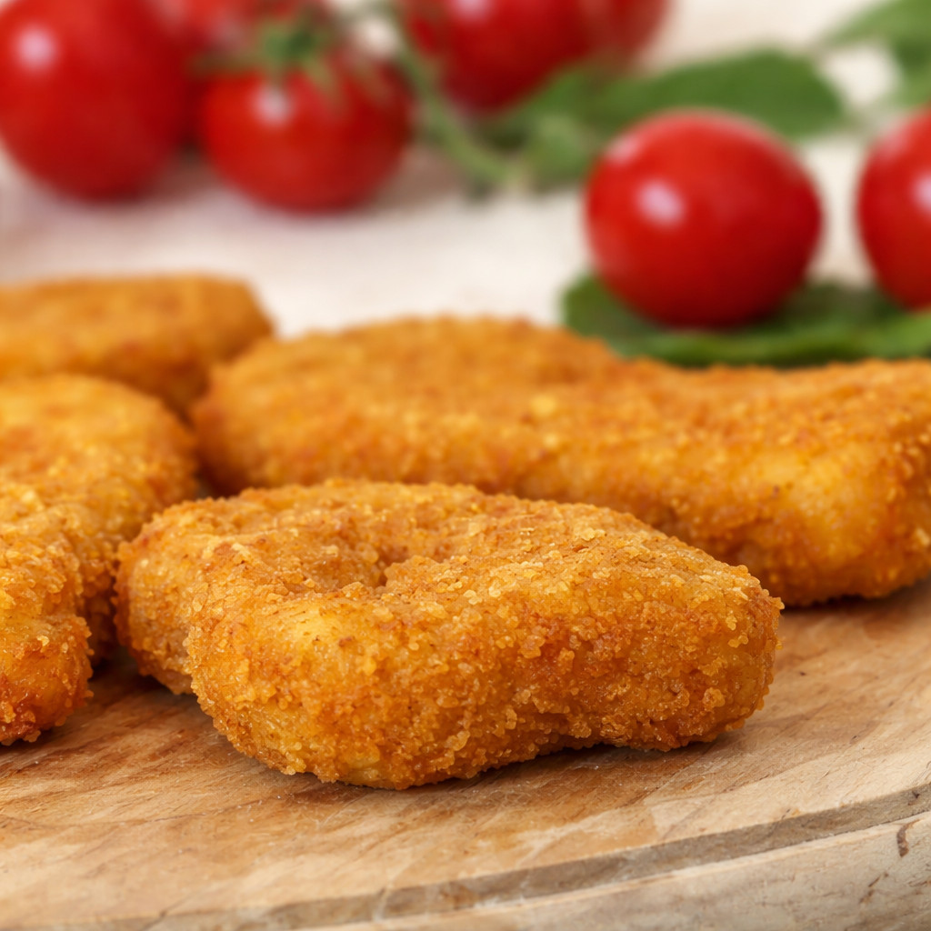 Poitrine de poulet panée