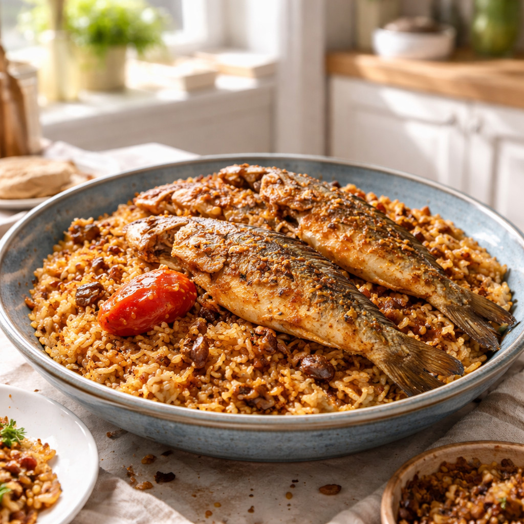 Sayadiya Fish in the Port Said Style