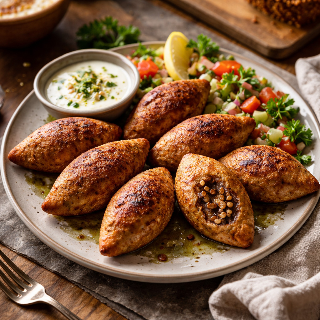 Kibbeh de boulgour grillée