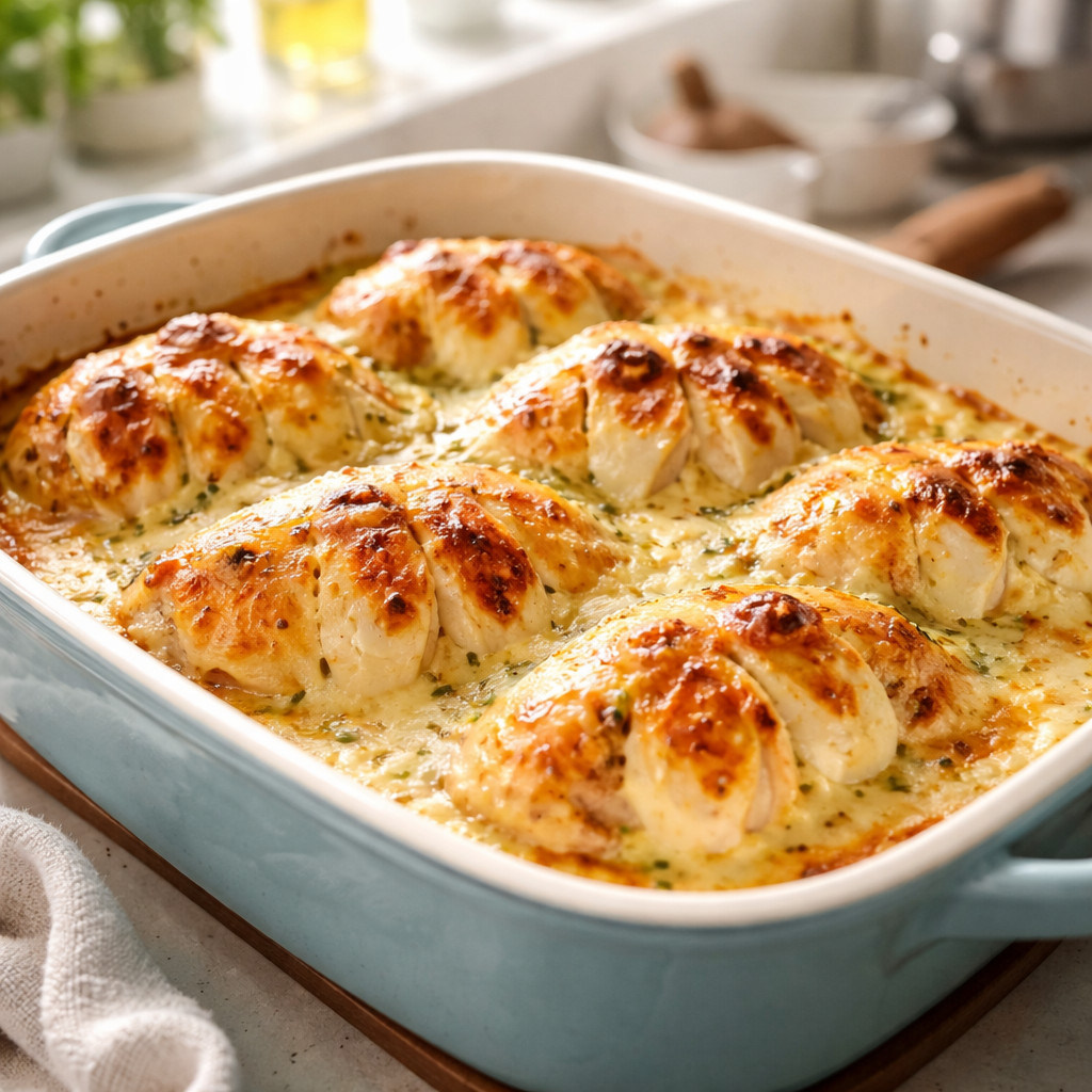 Gratin with Scallops and Mozzarella