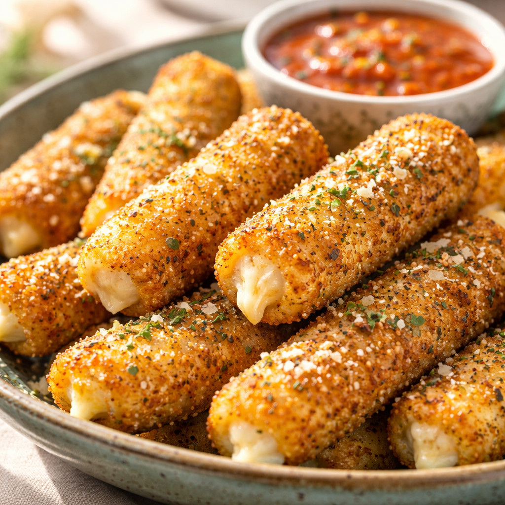 Baked Mozzarella Sticks