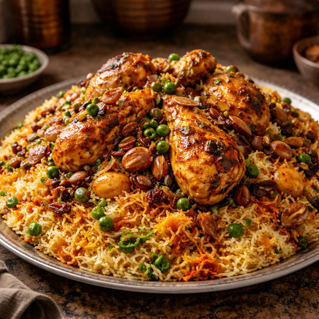 Biryani de poulet indien