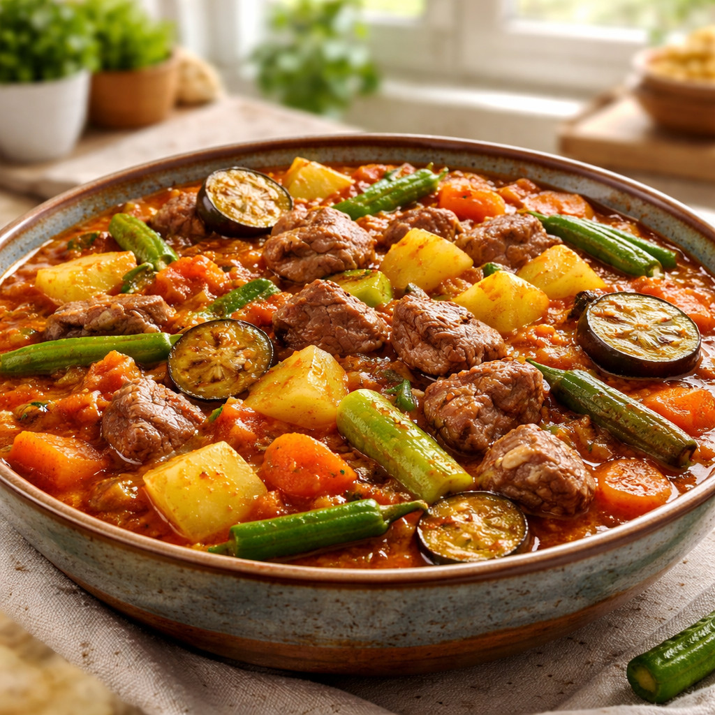 صالونة لحم وخضار
