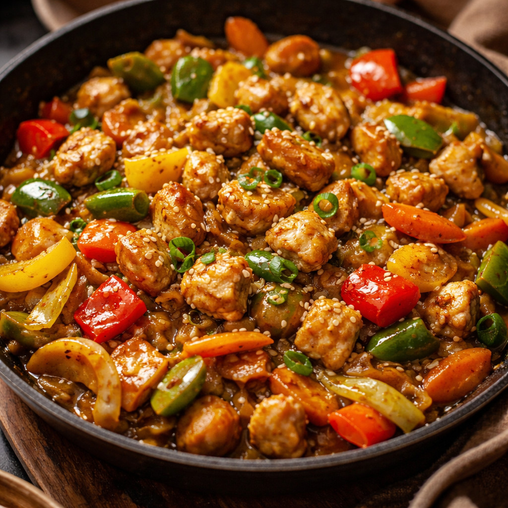Poulet aux légumes