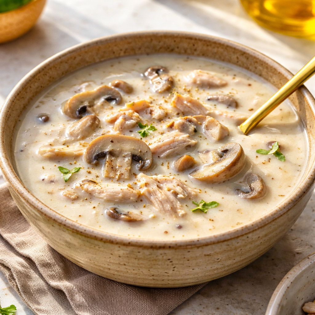 Creamy Chicken Broth Soup