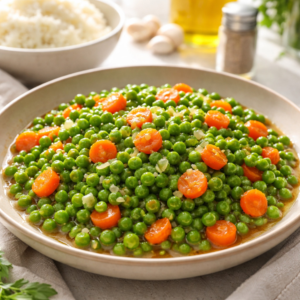 Peas with Sautéed Carrots