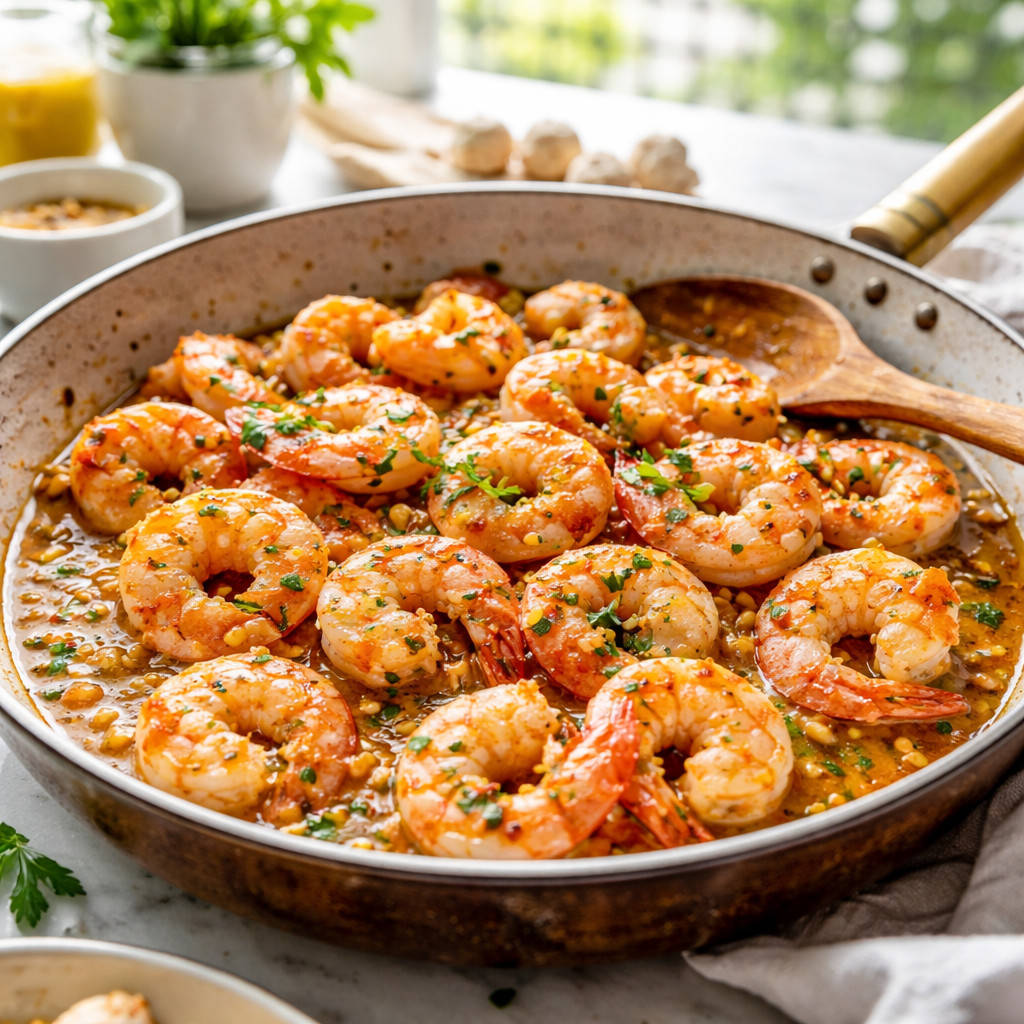 Crevettes à l'ail