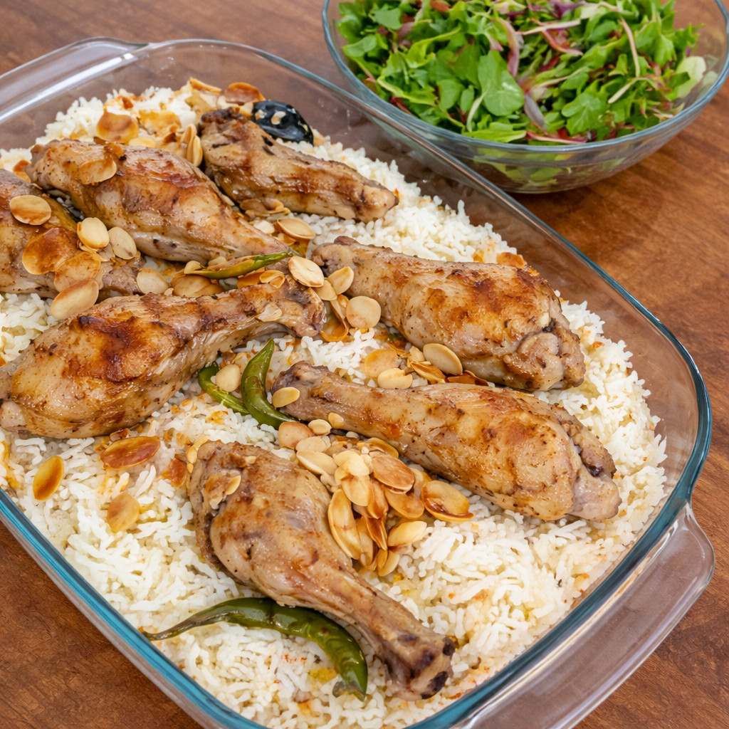 Mandi de poulet au four