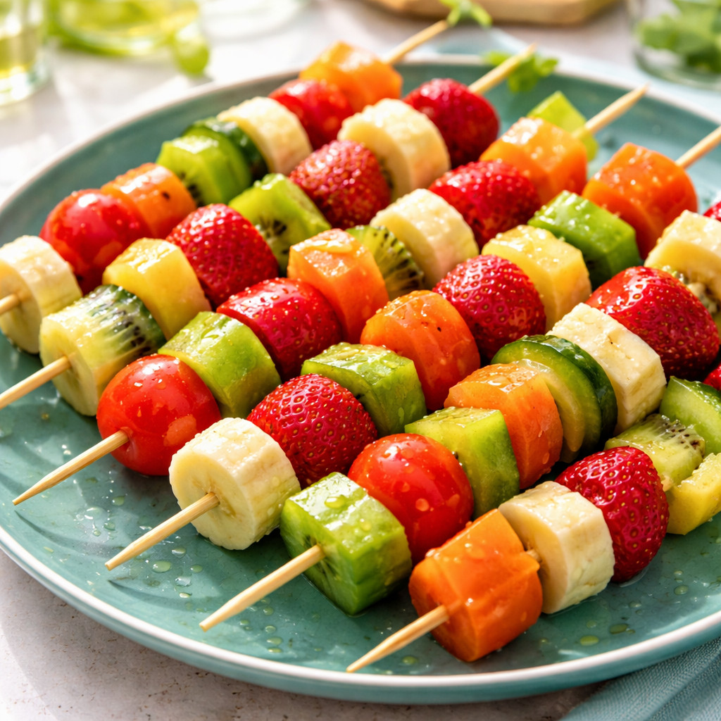 Fruit and Vegetable Skewers