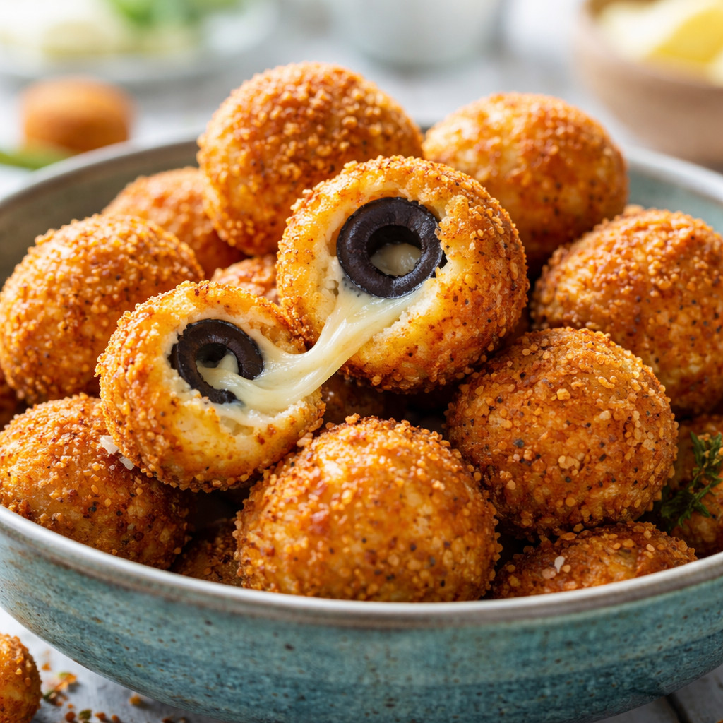 Boulettes de fromage aux olives