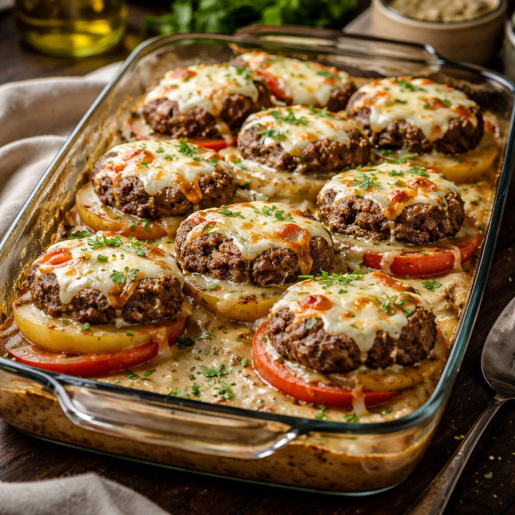 Kofta and Potato Tower