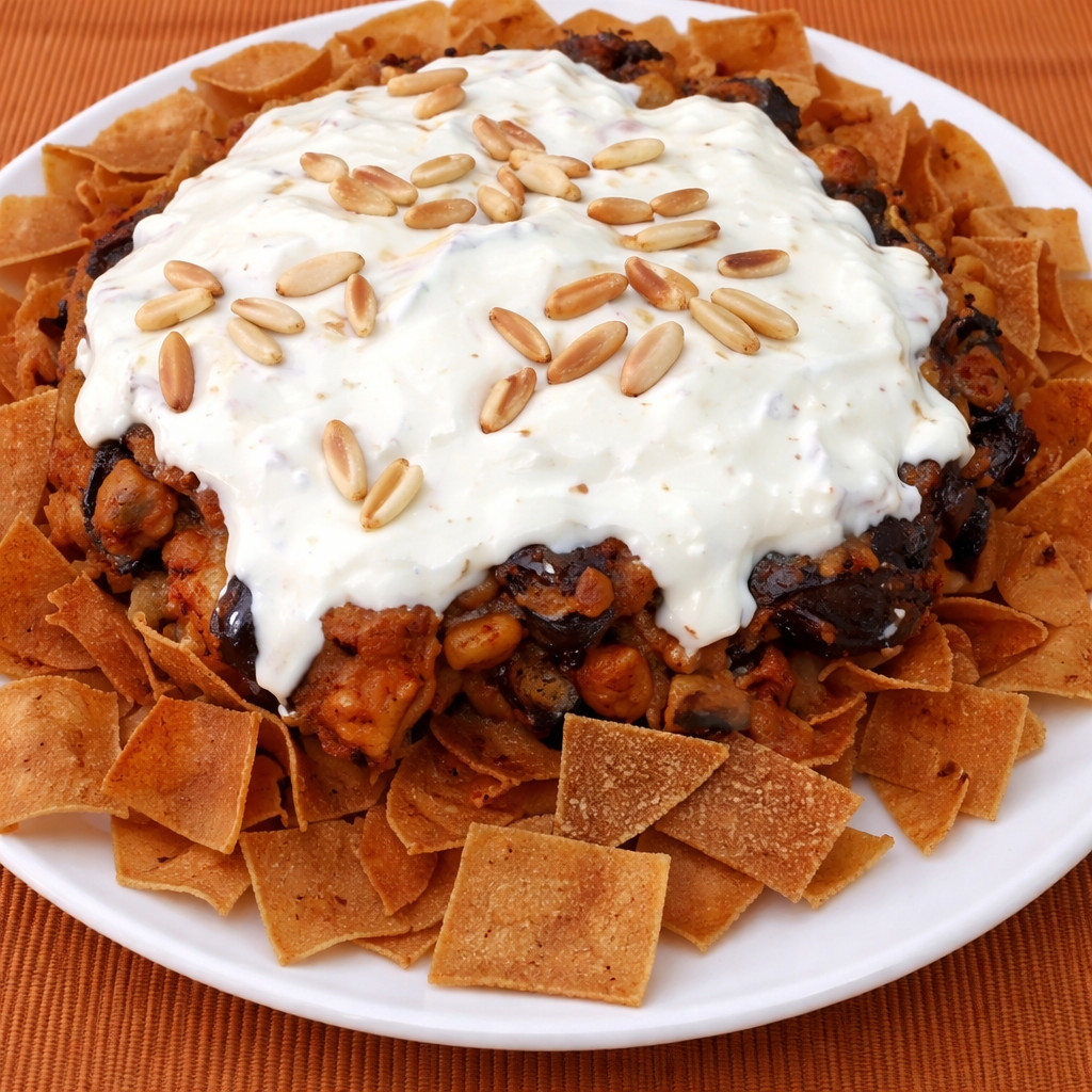 Fatteh aux aubergines