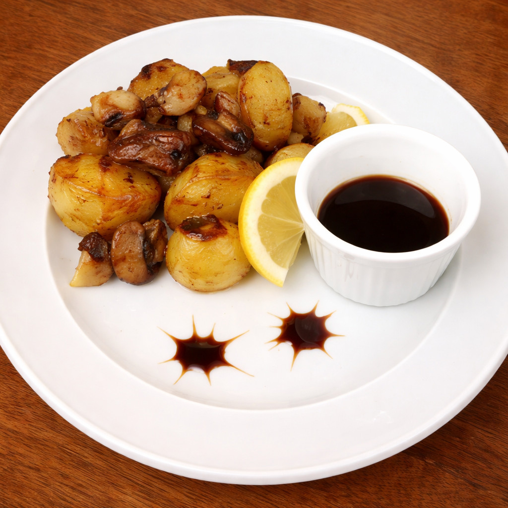Plat de saucisses et de pommes de terre
