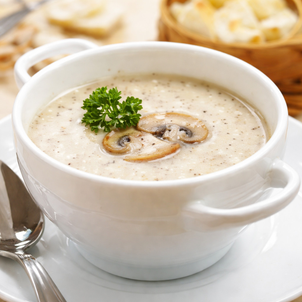 شوربة الفطر بالكريمة