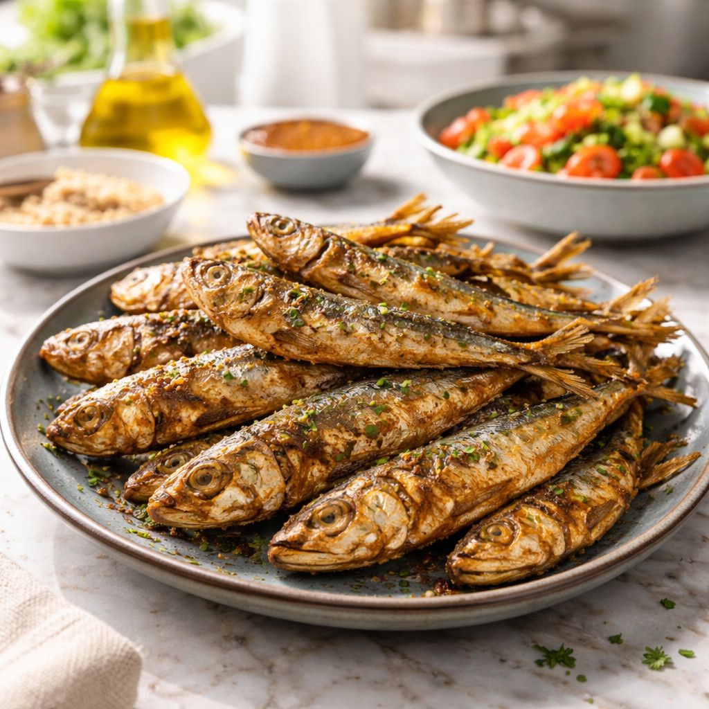 Sardines frites