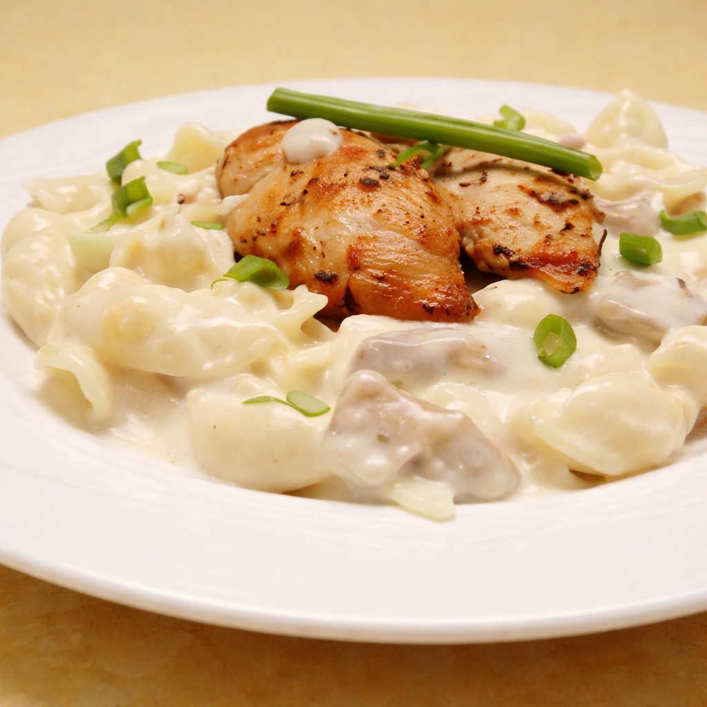 Fettucine Chicken Steak