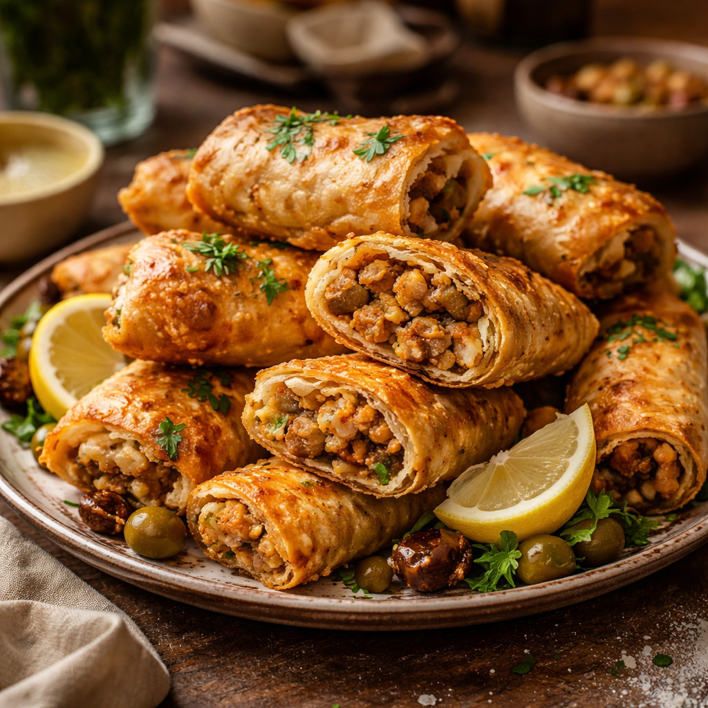 Borek with Potatoes and Meat