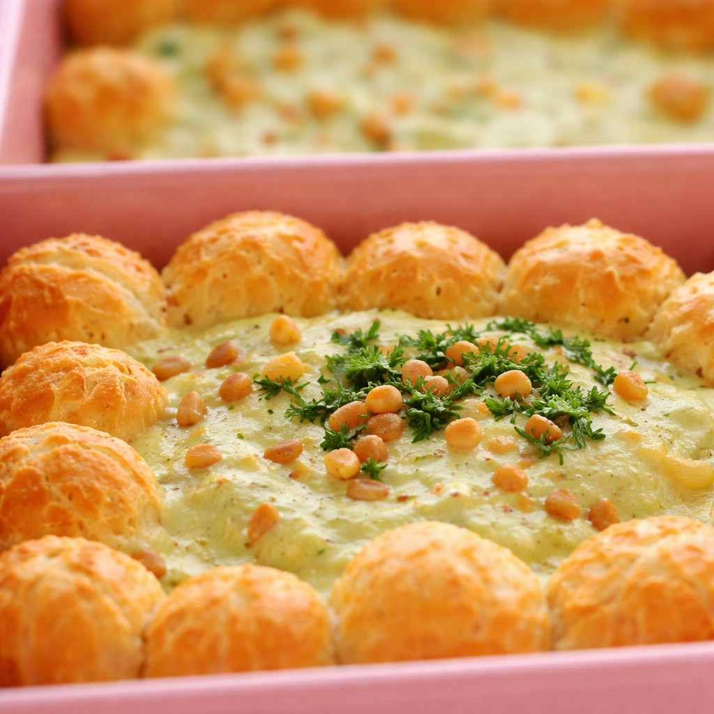 Poulet au yaourt avec choux salés