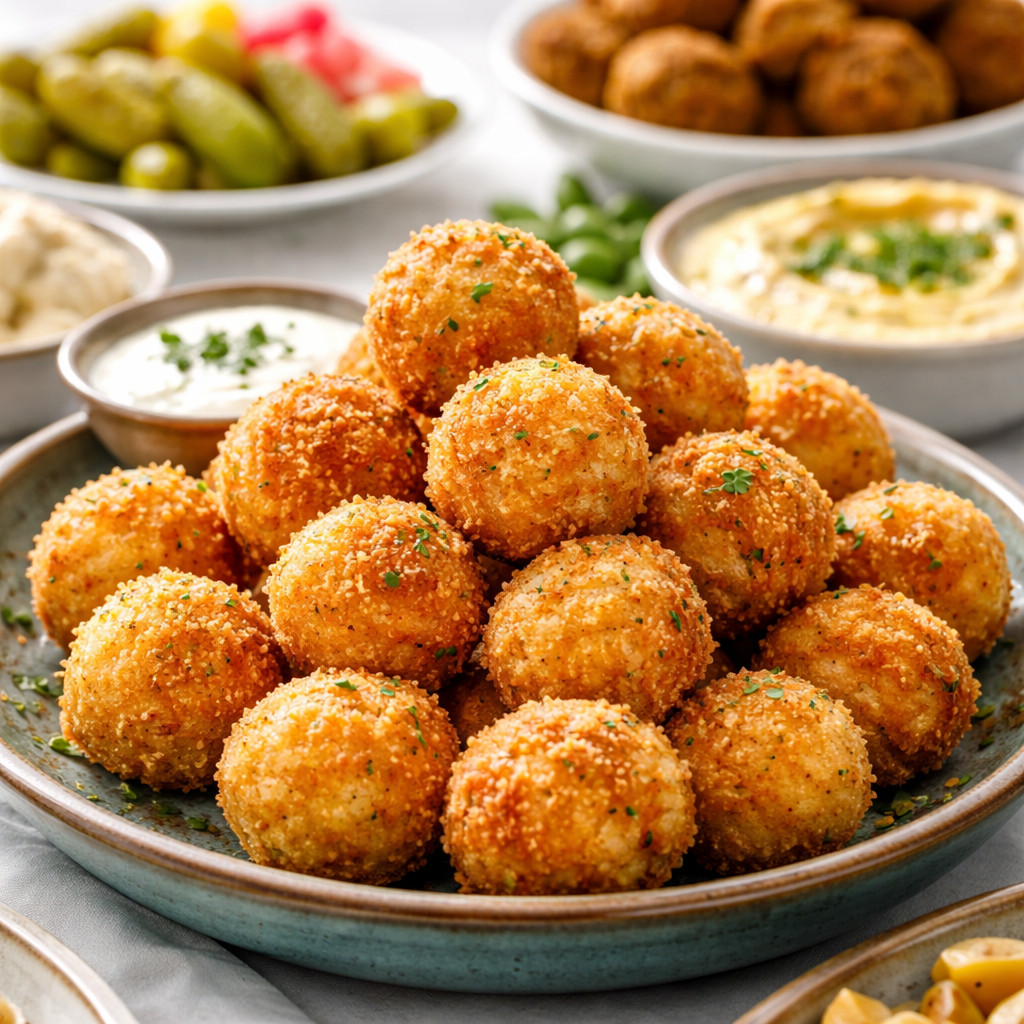 Boulettes de pommes de terre panées