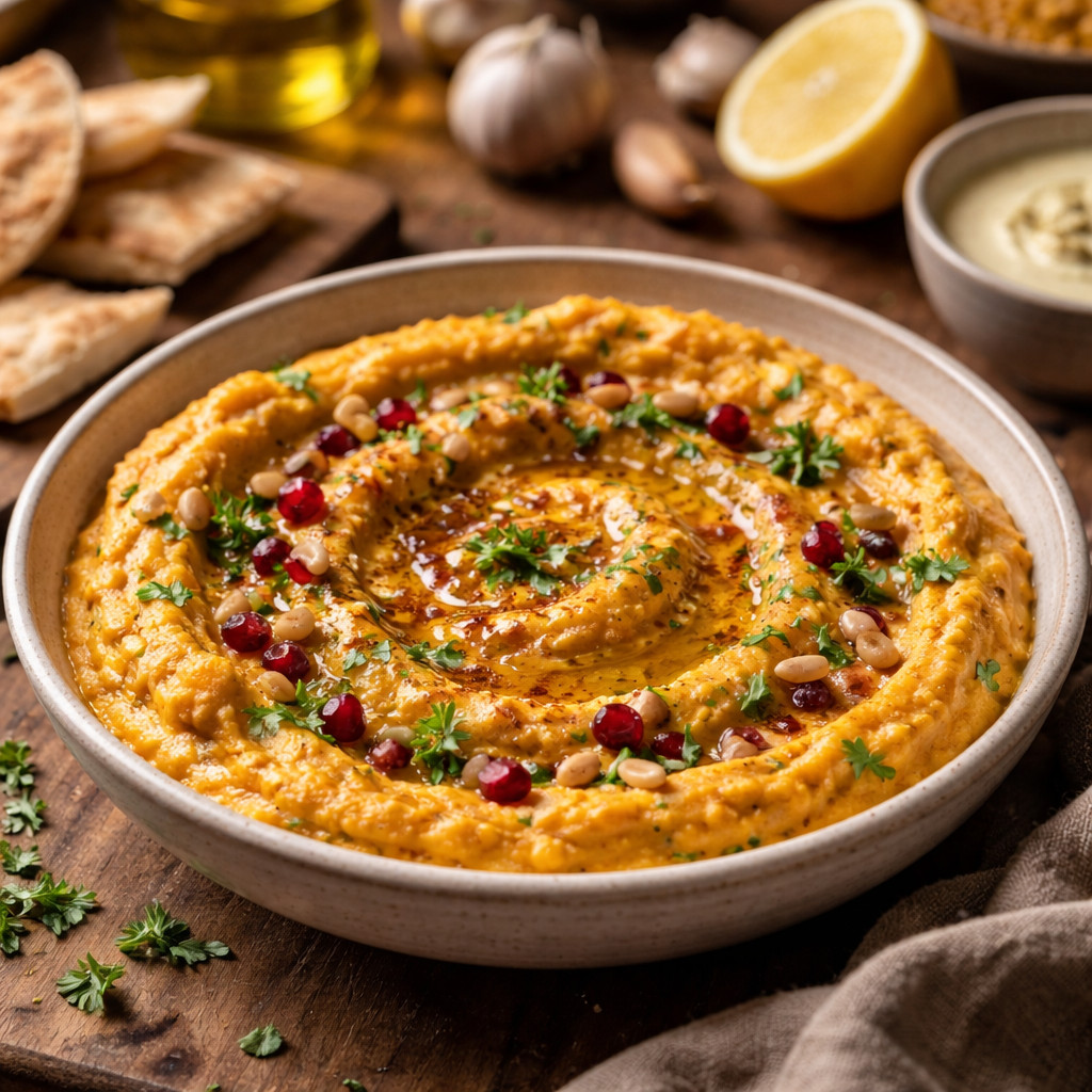 Yellow Squash Mutabbal the Palestinian Way