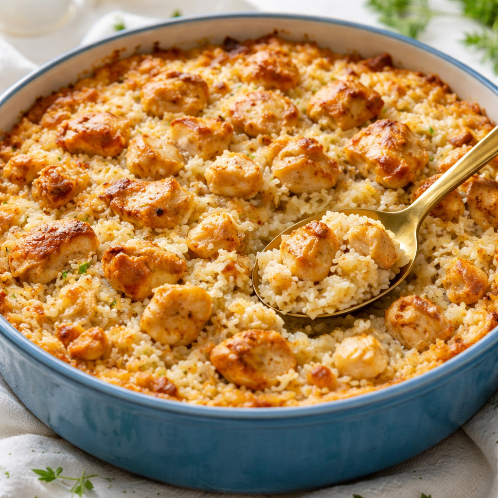 Baked Rice with Chicken