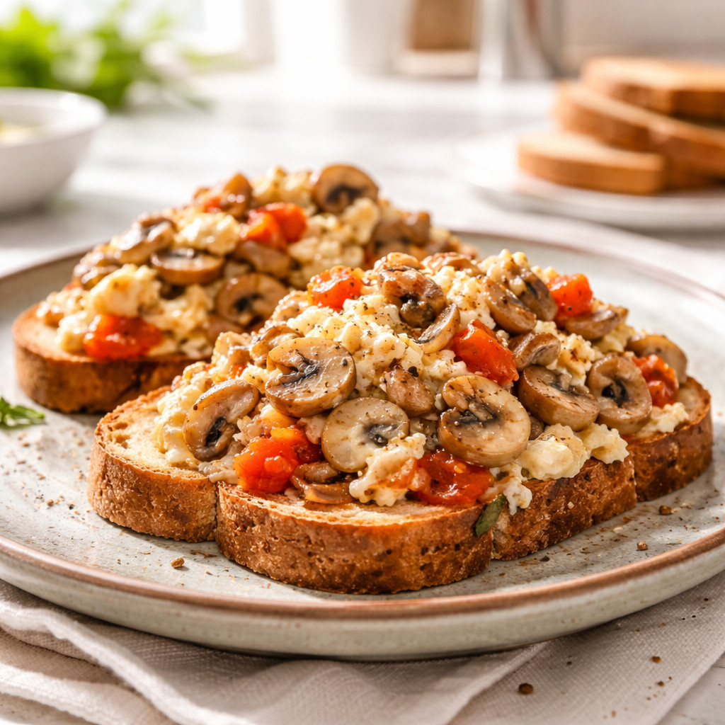 Omelette aux champignons