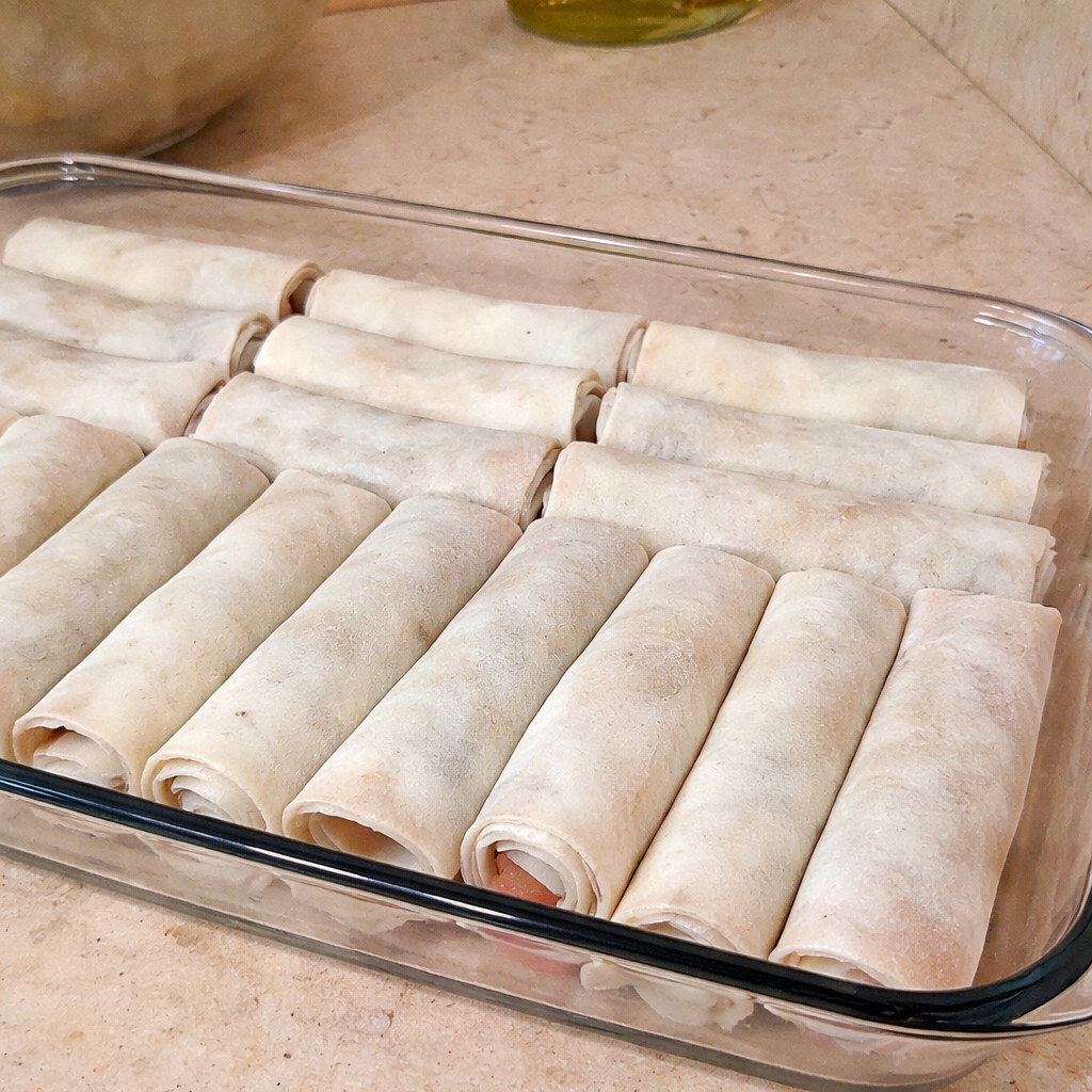 Stuffed Goulash Fingers with Vegetables