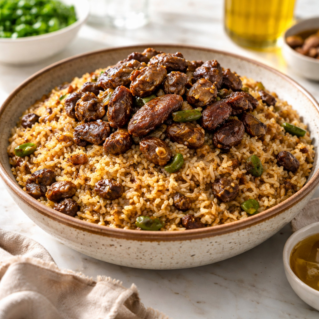 أرز بالكبدة والكلاوي