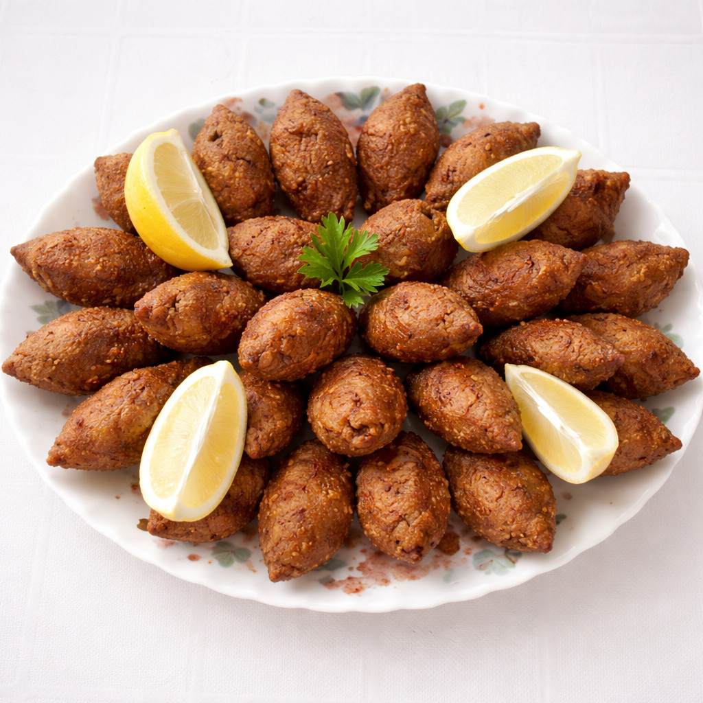 Fried Kibbeh Syrian Style