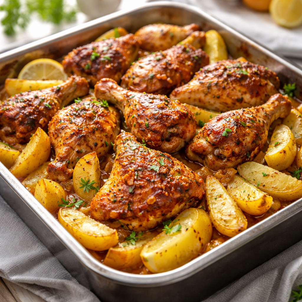 Potato Tray with Chicken
