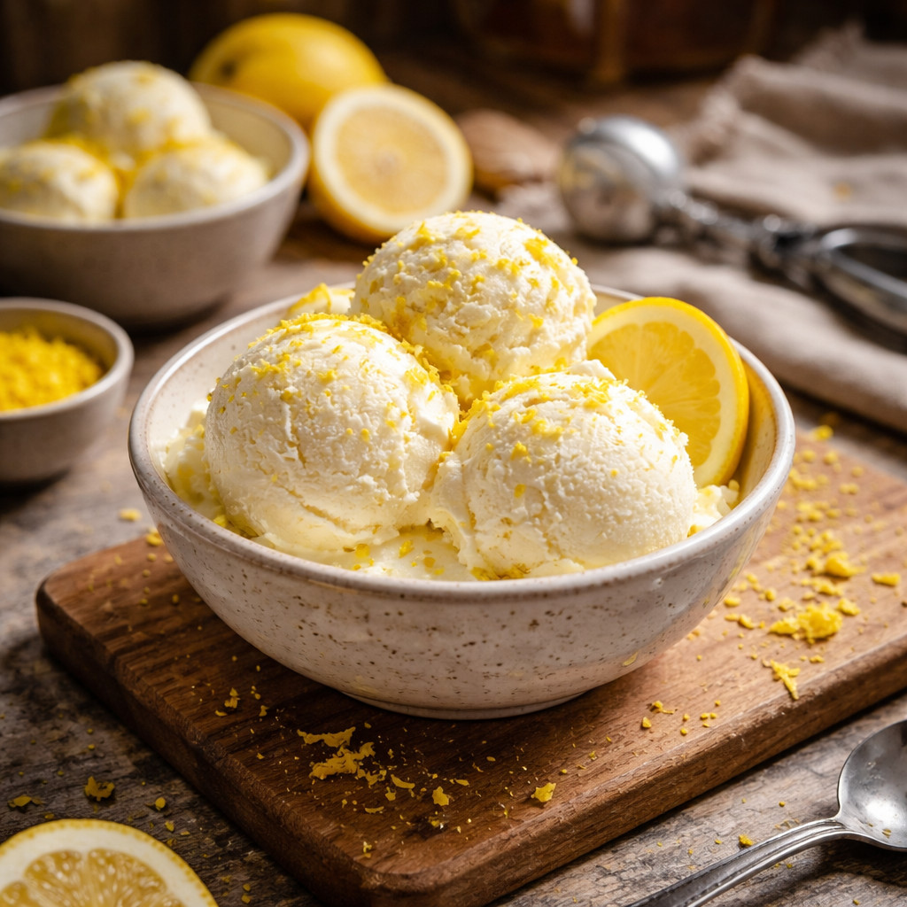 Glace au citron