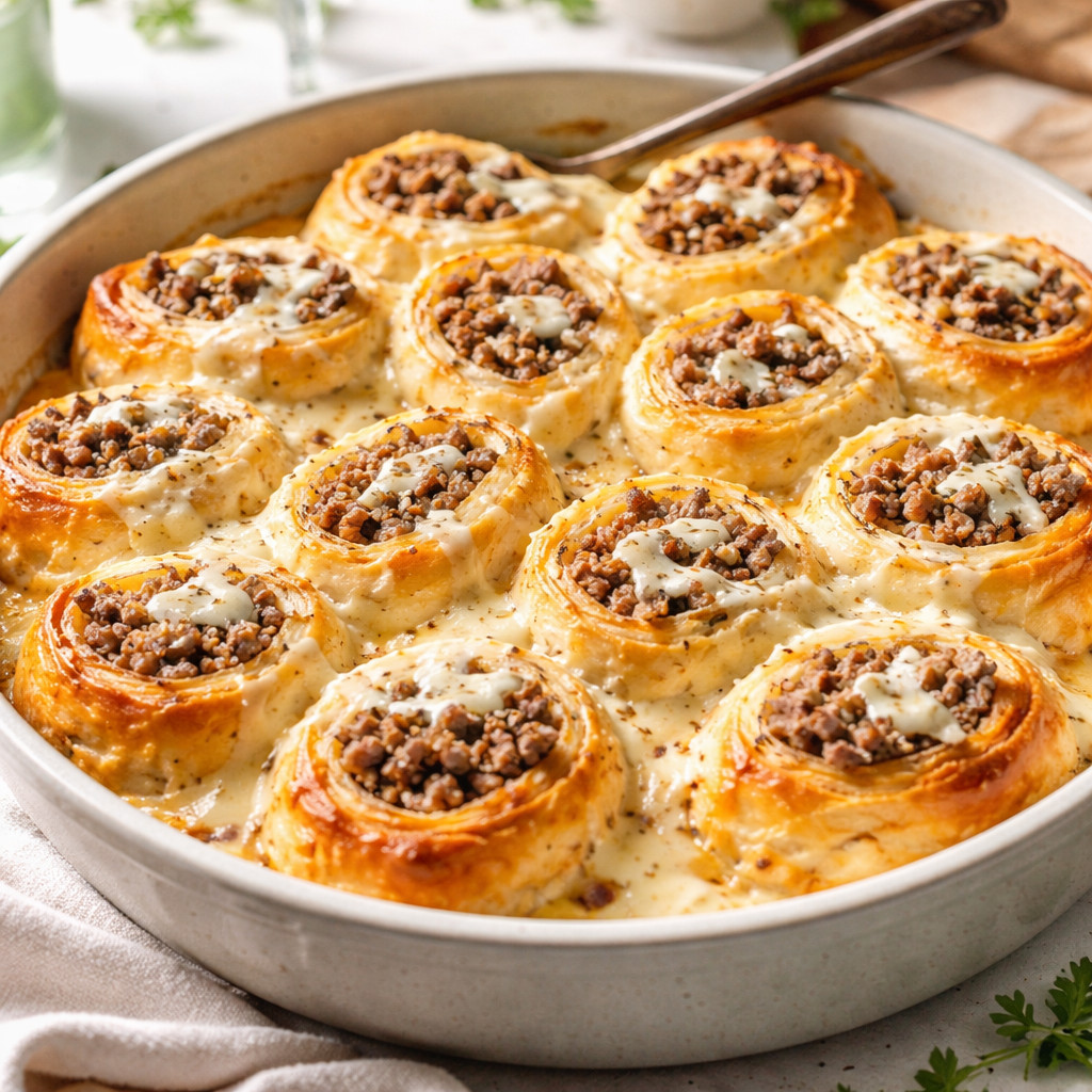 Delicious Creamy Meat Rolls