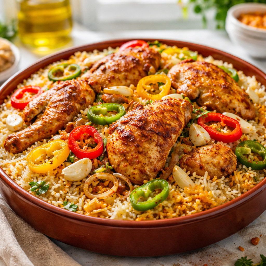 Chicken Maqloobah with Rice
