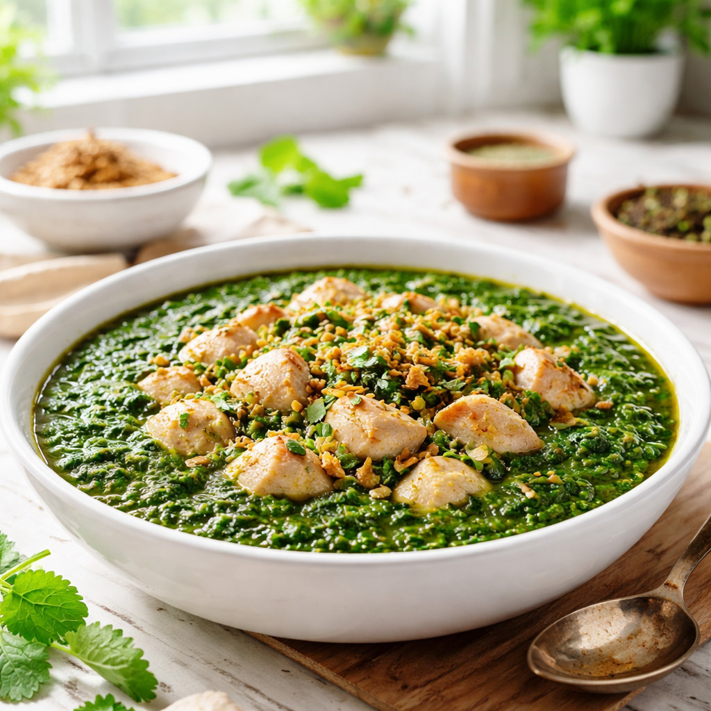 Molokhia with Chicken