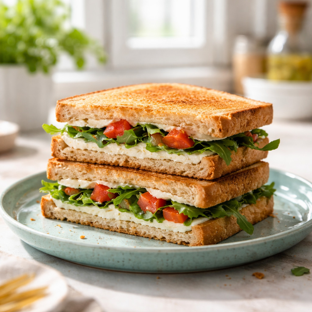 White Cheese Toast Sandwiches