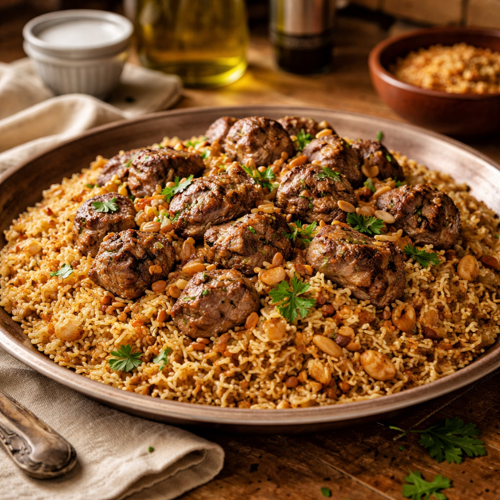 Iraqi Bulgur with Meat