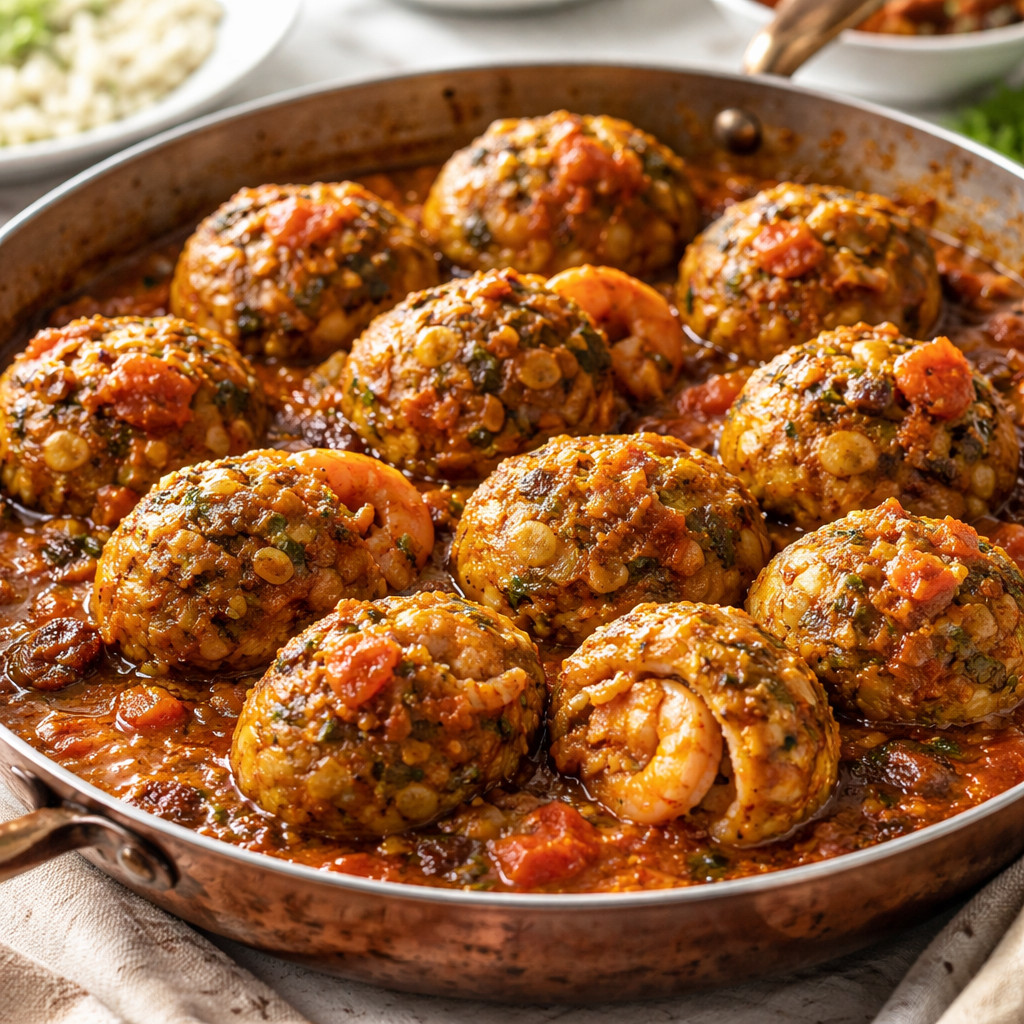 Kebab de crevettes de luxe