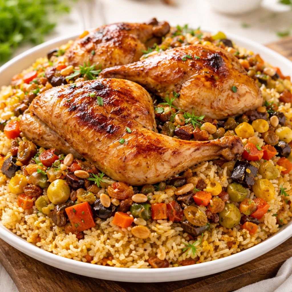 Chicken and Vegetable Rice in the Oven