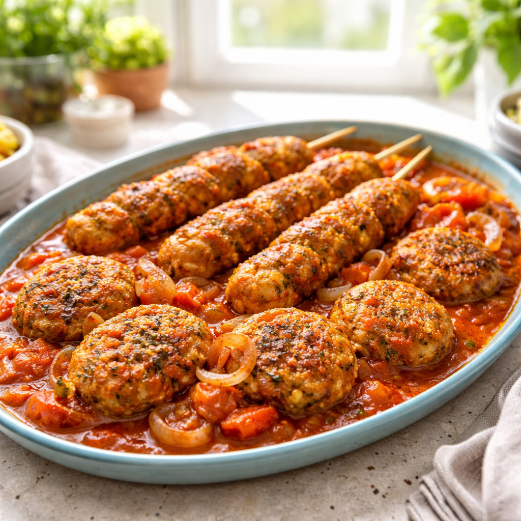 Kebab et Kefta aux Crevettes