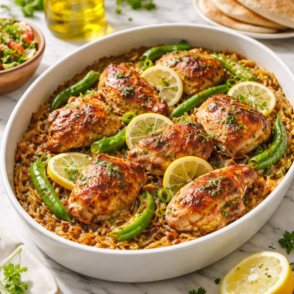 Chicken Tray with Onions