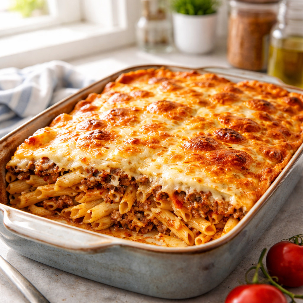 Pasta with Meat and Bechamel